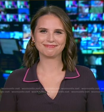 Elizabeth’s brown polo dress on Good Morning America