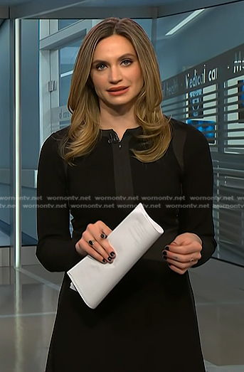 Ellison’s black long sleeve dress on NBC News Daily