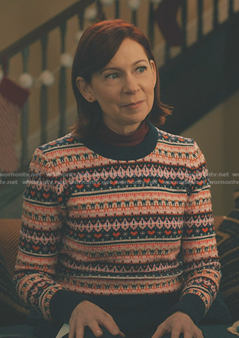 Elsbeth’s fair isle sweater on Elsbeth