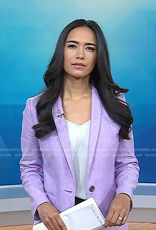 Emilie’s lilac blazer on Today