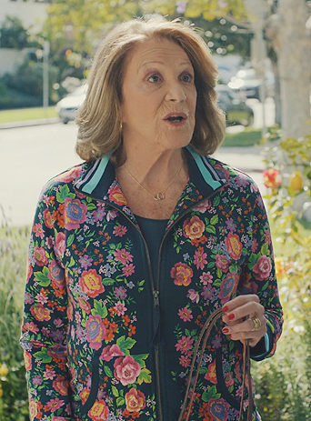 Phyllis’s floral print jacket on No Good Deed
