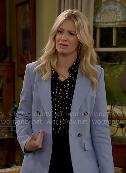 Gemma’s blue blazer on The Neighborhood