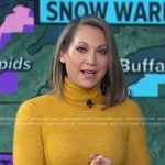 Ginger’s yellow turtleneck sweater on Good Morning America
