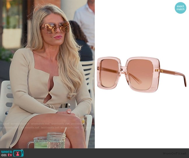 Gucci GG1314S Sunglasses worn by Madison LeCroy on Southern Charm