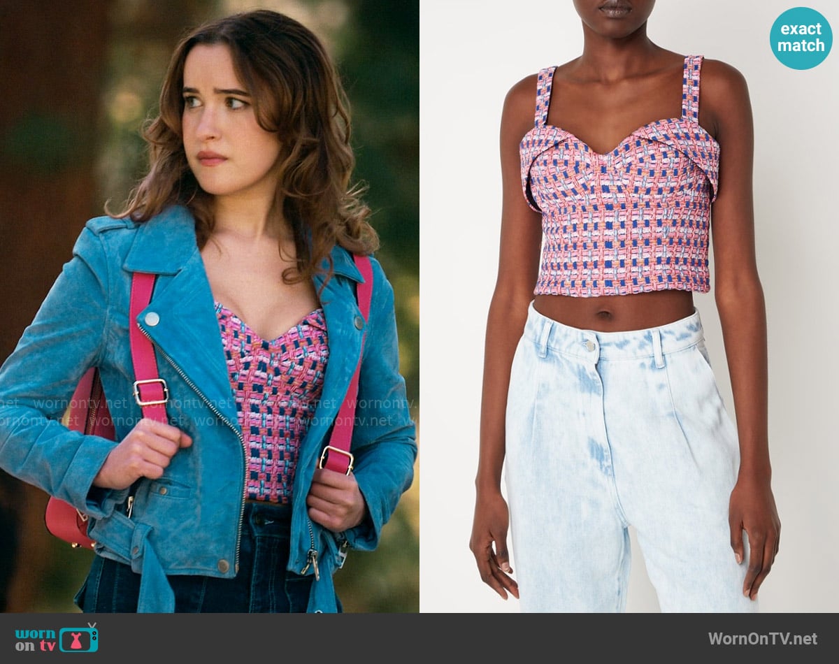 IRO Maraki Top worn by Kacey (Gracie Lawrence) on The Sex Lives of College Girls