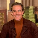 James Van Der Beek’s brown suede jacket on The View