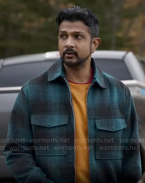 Jay’s green plaid shirt jacket on Ghosts