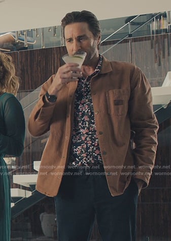 JD Campbell’s brown jacket on No Good Deed