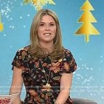 Jenna’s black floral midi dress on Today