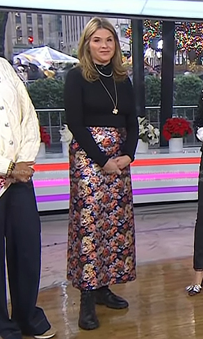 Jenna’s sequin floral skirt on Today