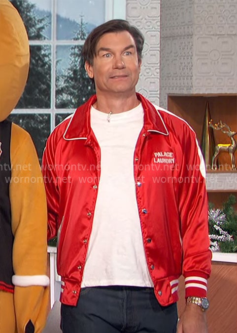 Jerry’s red Mick Jagger jacket on The Talk