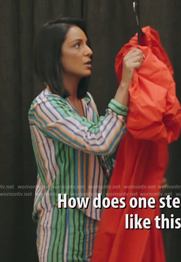 Jessel’s striped pajamas on The Real Housewives of New York City