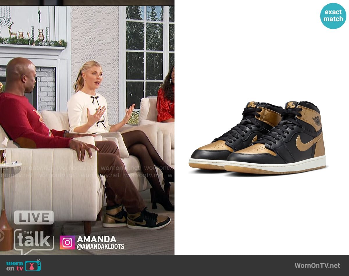 Jordan Air Jordan 1 Retro High Top Sneaker worn by Akbar Gbajabiamila on The Talk