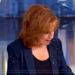 Joy’s navy embellished blazer on The View