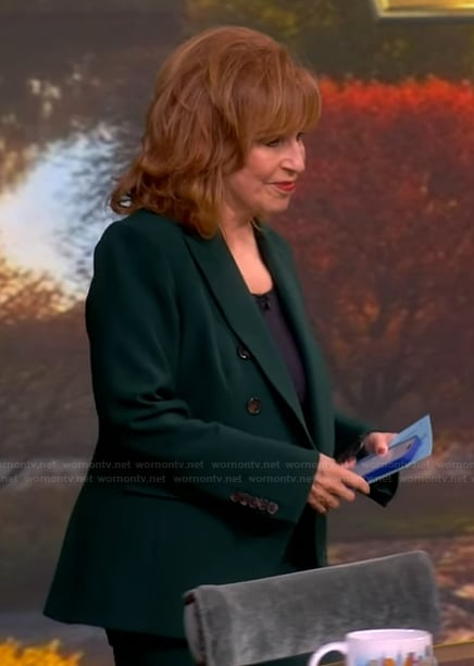 Joy’s green double breasted blazer on The View