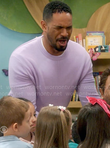 Junior’s purple sweater on Poppas House