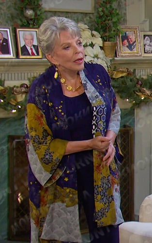 Julie’s patchwork kimono jacket on Days of our Lives