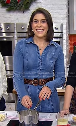 Katie Stilo’s denim shirtdress on Today