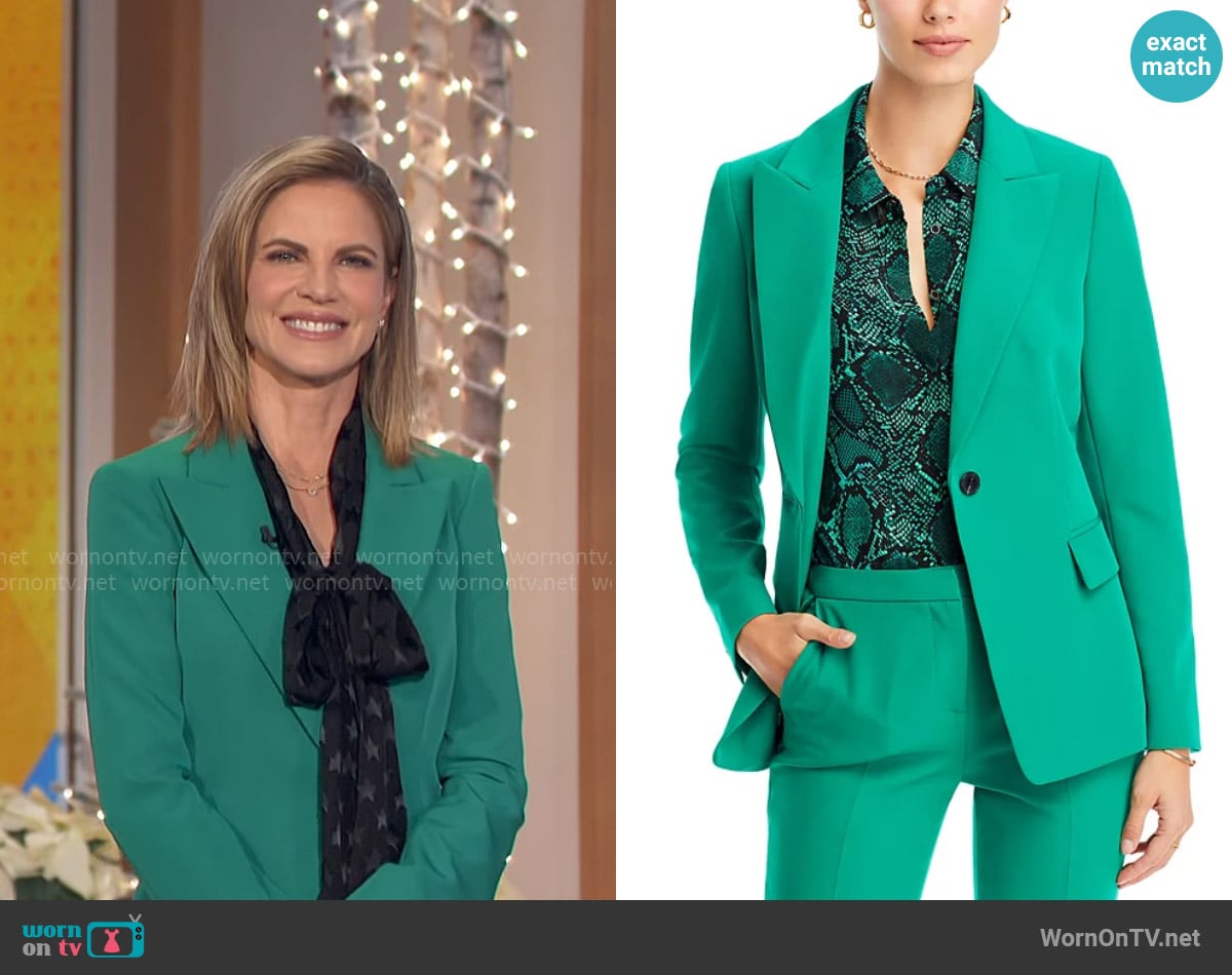 Kobi Halperin Jordi Blazer in Ivy worn by Natalie Morales on The Talk