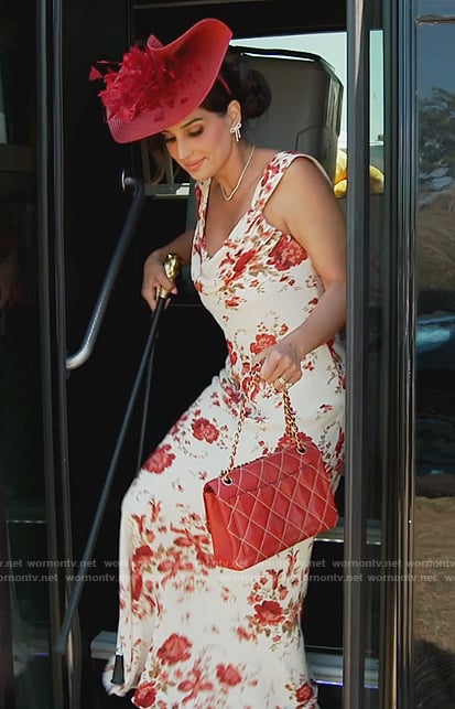 Leva’s floral print maxi dress on Southern Charm