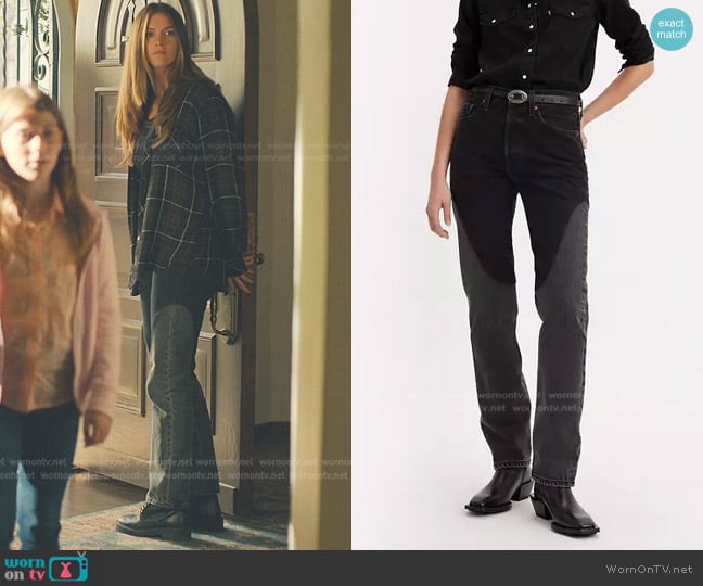 Levi's 501 Original Chaps Straight-leg Jeans worn by Emily Morgan (Chloe East) on No Good Deed