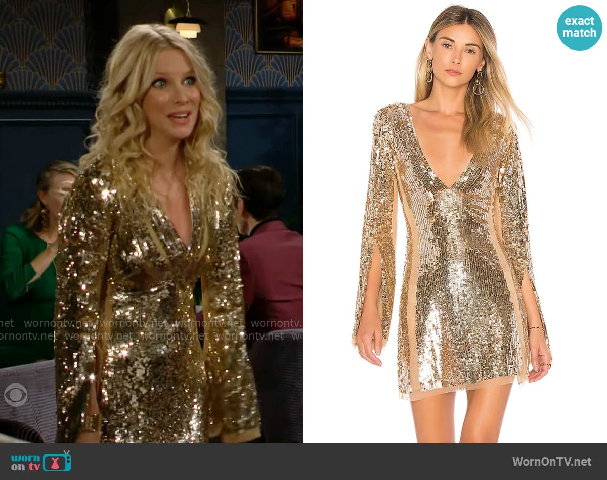Lovers + Friends Lux Dress worn by Christine Blair Williams (Lauralee Bell) on The Young and the Restless