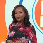Makho’s floral print criss cross top on Today