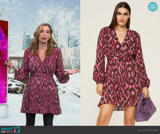 Marie Oliver Mila Dress worn by Stephanie Abrams on CBS Mornings