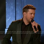 Michael Bublé’s black tuxedo blazer on The Voice