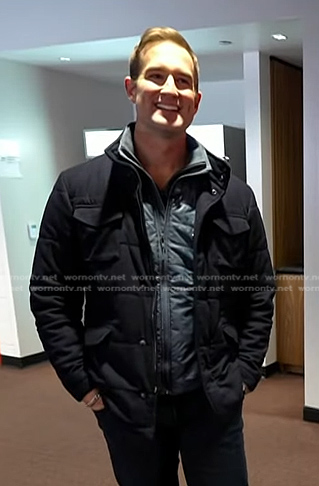 Morgan Chesky’s navy patch pocket jacket on Today
