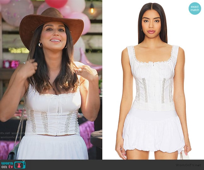 Nia Delilah Top worn by Leva Bonaparte on Southern Charm
