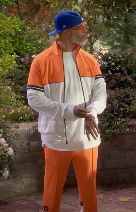 Poppa’s orange and white track suit on Poppas House