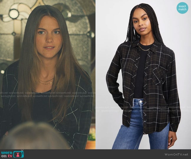 Rails Hunter shirt worn by Emily Morgan (Chloe East) on No Good Deed