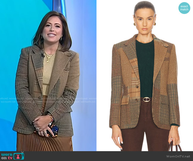 Polo Ralph Lauren Patchwork Heritage Blazer worn by Chloe Melas on Today