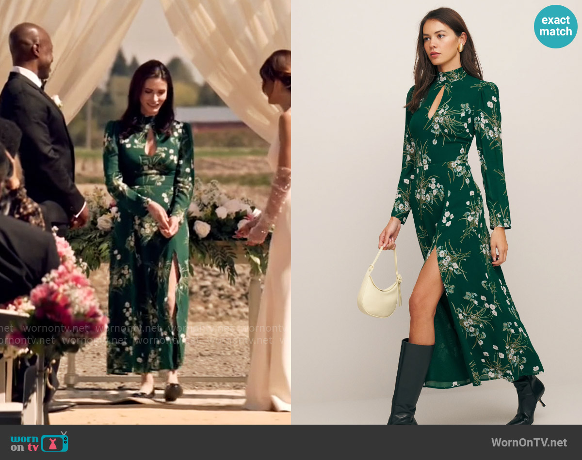 Reformation Castalia Dress In Buena worn by Lois Lane (Elizabeth Tulloch) on Superman and Lois