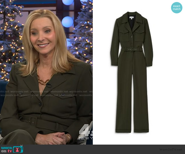 Reiss Utility Tux Jumpsuit worn by Lisa Kudrow on The Kelly Clarkson Show