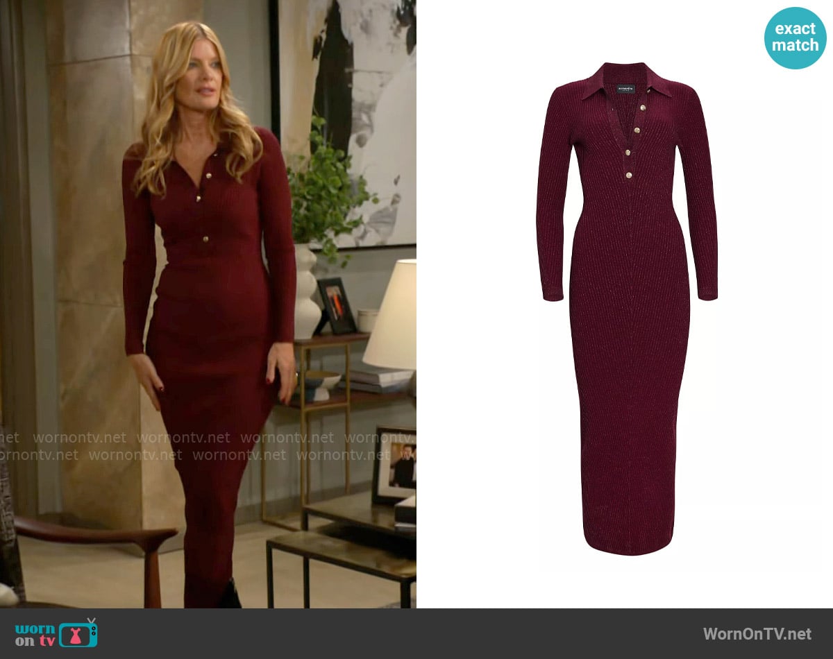 Retrofete Buffy Knit Dress worn by Phyllis Summers (Michelle Stafford) on The Young and the Restless