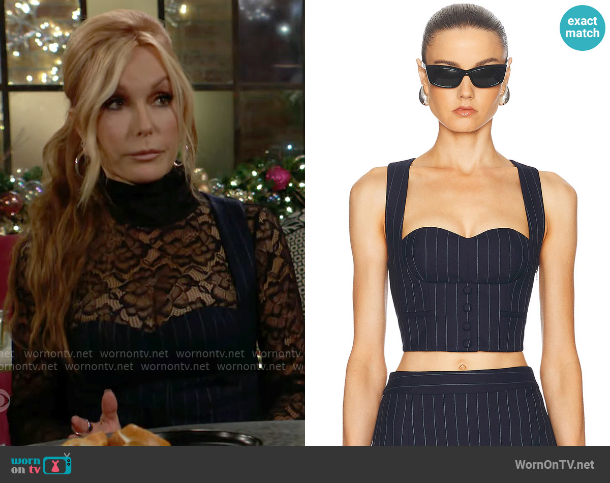 Retrofete Monet Waistcoat worn by Lauren Fenmore (Tracey Bregman) on The Young and the Restless