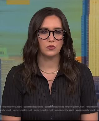 Savannah’s black ribbed shirt on NBC News