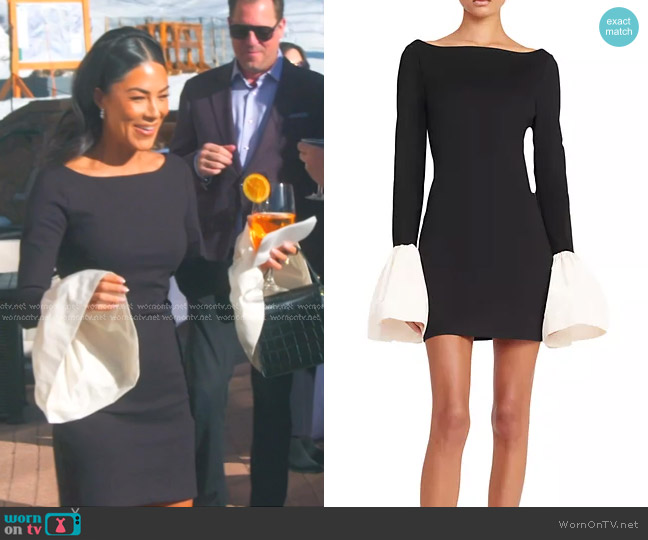 Staud Paige Flutter Cuff Top worn by Meili Workman on The Real Housewives of Salt Lake City