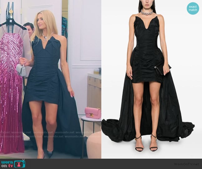 Stella McCartney Ruched-detail dress worn by Paris Hilton on Paris and Nicole The Encore
