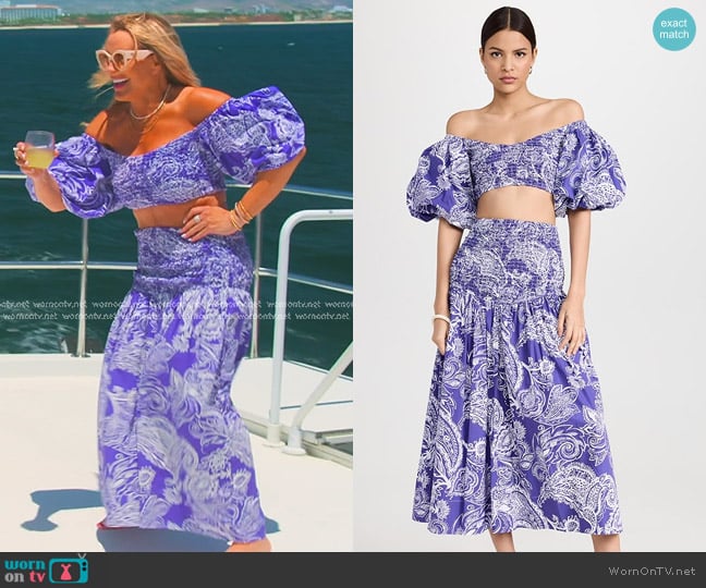 Mara Hoffman Pier Top worn by Heather Gay on The Real Housewives of Salt Lake City
