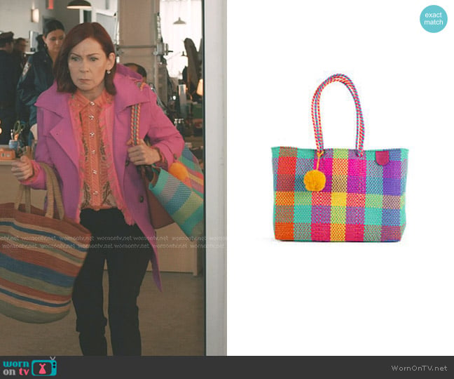 Tin Marin Fiesta Woven Super Tote worn by Elsbeth Tascioni (Carrie Preston) on Elsbeth