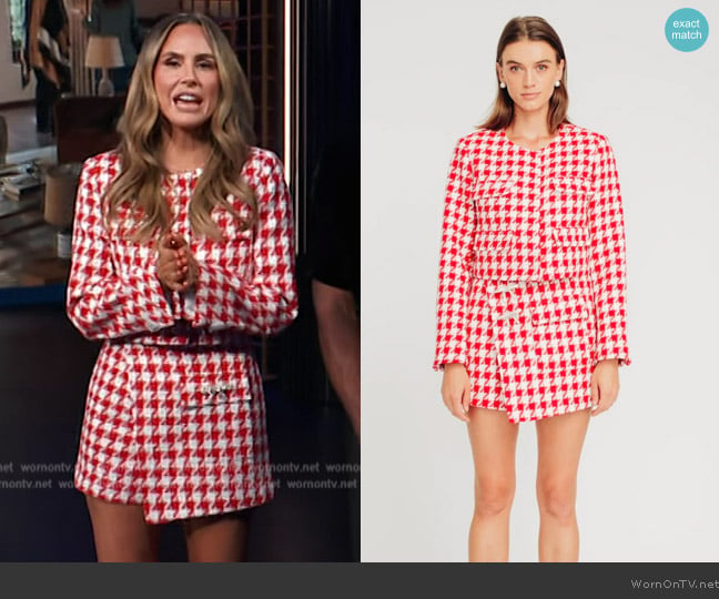 Torn By Ronny Kobo Coco Jacket worn by Keltie Knight on E! News