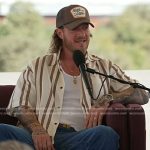 Tyler Hubbard’s striped short sleeve shirt on Today