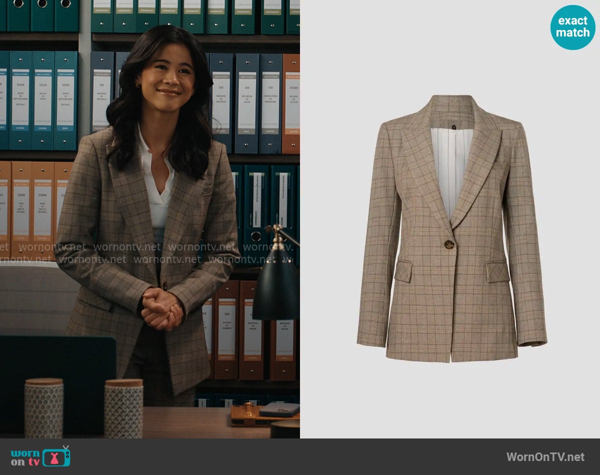 Veronica Beard Long and Lean Dickey Jacket worn by Sarah Franklin (Leah Lewis) on Matlock