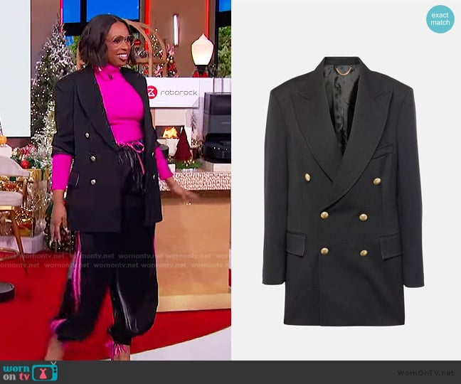 Victoria Beckham Double-breasted blazer worn by Jennifer Hudson on The Jennifer Hudson Show