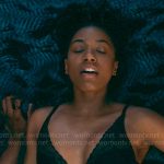 Whitney’s black bra on The Sex Lives of College Girls