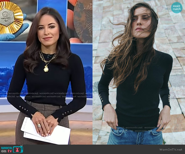 Zara Basic Knit Sweater worn by Kaylee Hartung on Today
