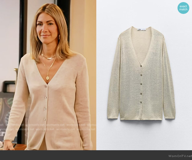 WornOnTV: Erin's beige knit cardigan and skirt on The Real